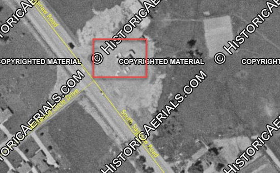 Johnsons Drive-In - 1957 Aerial (newer photo)